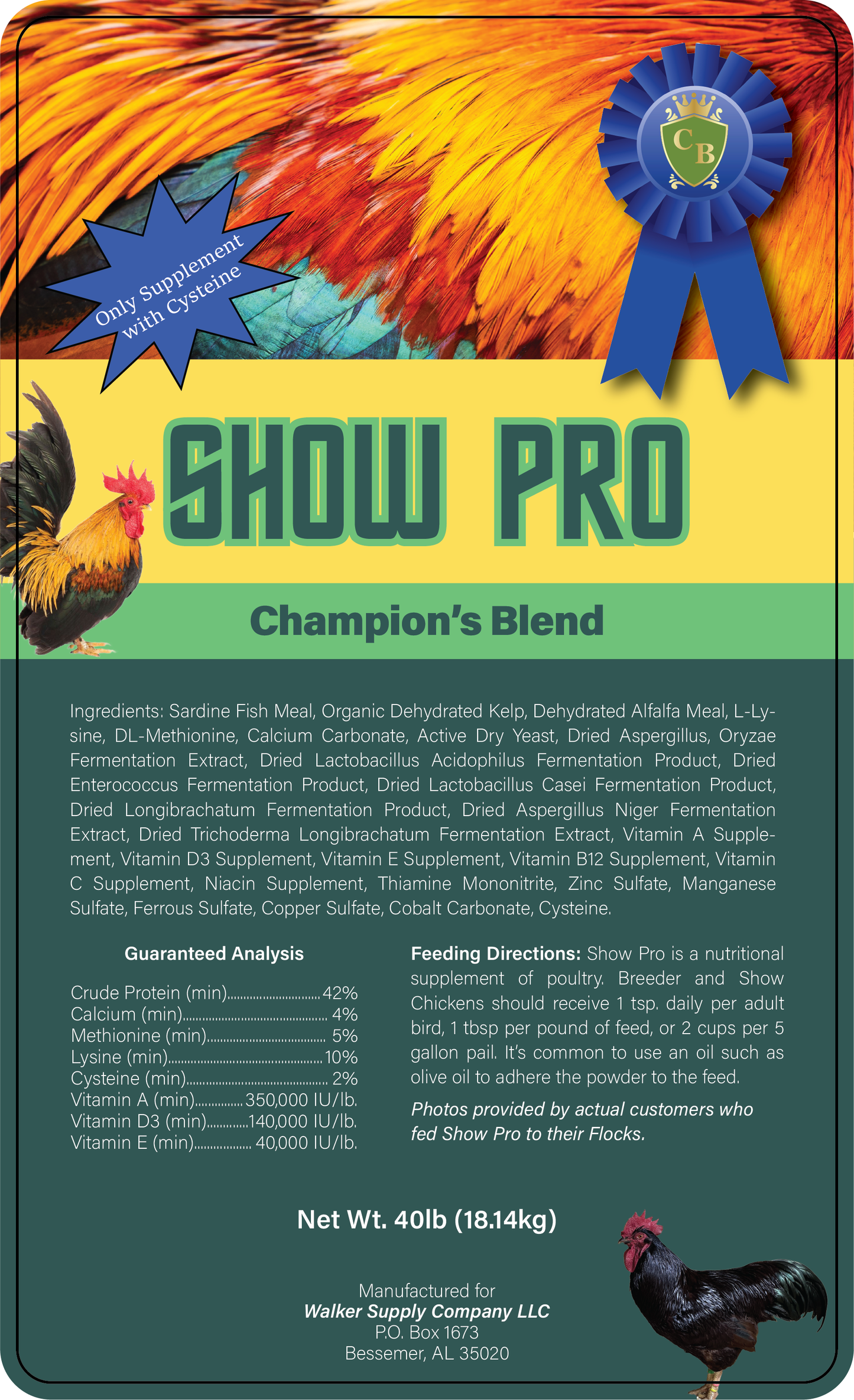 Show Pro Poultry Supplement **Shipping Included**